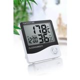 Soillium Nem Ölçer Dijital Termometre 5 Farklı Fonksiyonlu Sensörlü Mini LCD Ekranlı Ev Oda Termometresi