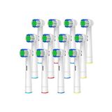 Soillium Philips Oral-b Braun Uyumlu Yedek Başlık Şarjlı Ve Pilli Diş Fırçası Uyumlu 12 Adet Yedek Başlık