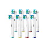Soillium Philips Oral-b Braun Uyumlu Yedek Başlık Şarjlı Ve Pilli Diş Fırçası Uyumlu 8 Adet Yedek Başlık