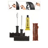 Soillium Tekerlek Lastik Tubeless Için Tamir Seti Kiti Fitil Ve Solüsyon 6 Parça Acil Yardım Ekipmanı Seti