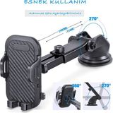Soillium Tüm Araçlara Uyumlu Otomobil Akrobat Araç Cep Telefonu Tutucu Hareketli Tutacak