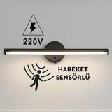 Sök-Tak Beyaz Yapışkanlı Sensörlü Elektrikli Led Aplik 38Cm - 220V [Enerji Sınıfı A]