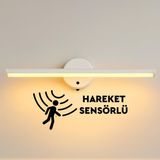 Sök-Tak Sensörlü Beyaz Günışığı Yapışkanlı Pilli Led Aplik 38cm