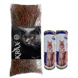 Sokak Hayvanları İçin Gurme Açıkk Kuru Mama 3 Kg +Kedi Yetişkin Tavuklu Yaş Mama 415 Gr