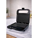 Sokany 750W Kompakt Tost ve Sandviç Makinesi Yapışmaz Plaka SK-08120 - Siyah - Gri