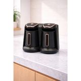 Sokany 8 Fincan Kapasiteli 600 ml Elektrikli Türk Kahve Makinesi SK-04013 - Siyah - Rose