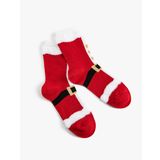 Soket Çorap Noel Baba Baskılı Yılbaşı Temalı