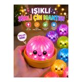 ŞOKİTO Işıklı Simli Çin Mantısı Squishy Oyuncak | Yumuşak Işıklı Oyuncak |Sürpriz Renk | Viral Dumpling Squishy