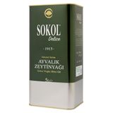 Sokol Delice Natürel Sızma Ayvalık Zeytinyağı Soğuk Sıkım Düşük Asit 5 Lt Teneke