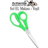 Sol El Makası 1 Adet Solak Okul Makası Plastik Saplı Solel İçin Makas Okul Öğrenci Makası Küt Uçlu Paslanmaz Çelik