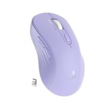 SOLAKAKA SM66 Mor Sessiz Çift Modlu Bluetooth Kablosuz Fare Dizüstü Bilgisayar, Ayarlanabilir 4800 DPI,Şarj Edilebilir Bilgisayar Faresi Kablosuz