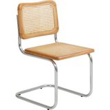 Solano Design Doğal Hazeran Metal Mutfak Sandalyesi - Standart
