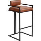 Solano Design Tush Taba Deri Bar Sandalyesi - Standart