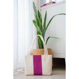 Solanum Ehil – Büyük Boy El Yapımı Tote - Eflatun