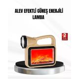 Solar Alev Işığı Cob Teknolojili Taşınabilir El Feneri Ve Kamp Lambası P98642s4164