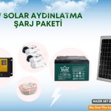 Solar Aydınlatma ve Cep Telefonu Şarj Seti Güneş Enerjili