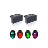 Solar Bahçe Lambası Rgb + Sarı Işık – Güneş Enerjili Otomatik Aydınlatma 2’Li Set