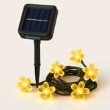 Solar Çiçekli Bahçe Lambası 30 Led, Gün Işığı Dekoratif Dış Mekan Süsü