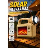 Solar Cob Alev Efektli Lamba Güneş Enerjili Suya Dayanıklı Taşınabilir Dış Mekan Aydınlatma