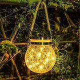 Solar Cracked Bottle Lights Güneş Enerjili Cam Sarkıt Bahçe Teras Balkon Aydınlatma