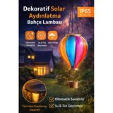 Solar Dekoratif Balon Bahçe Lambası Ip65 Su Geçirmez Alev Efektli Led Aydınlatma