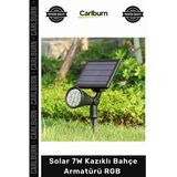 #Solar Dış Mekan Aydınlatma Su Geçirmez Güneş Enerjili Peyzaj Solar 7W Kazıklı Bahçe Armatürü Rgb