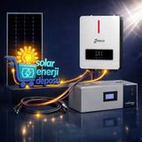 Solar Enerji Deposu 4000W Lityum Güneş Enerjisi Paketi