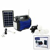 Solar Enerji El Feneri Radyo Bluetooth Mp3 Powerbank 4 Ampul Kamp Aydınlatma