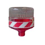 Solar Flaşörlü Uyarı Lambası (Kırmızı)