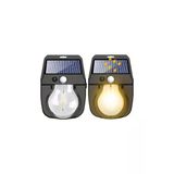 Solar Güneş Enerjili Ampul Led Bahçe Aydınlatması Hareket Sensörlü Su Geçirmez Duvar Lambası