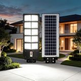 Solar Güneş Enerjili Dış Mekan Sokak Lambası - Bahçe Aydınlatması, Hareket Sensörlü Projektör, IP65 Su Geçirmez Avlu ve Otopark Aydınlatma Armatürü