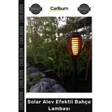 #Solar Güneş Enerjili Led Dekoratif Dayanıklı Kazıklı Şık Solar Alev Efektli Bahçe Lambası