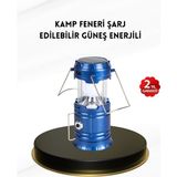 Solar Kamp Lambası Kızak Sistemli Şarjlı Taşınabilir Doğa Yürüyüşü Işığı - 1 - Ahşap