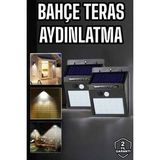 Solar Lamba Giriş, Bahçe Yol lu Hareket Sensörlü Led Parlak Gece Su Geçirmez