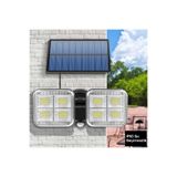 Solar Lamba Güneş Enerjili Kablolu Çift Başlı Sensörlü Bahçe Kamp Aydınlatma 120 Led Lamba
