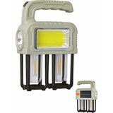 Solar LED El Feneri 1000 Lümen - 3 Modlu Cob & Filament & 3W LED Işık - Powerbank Özellikli, Güneş Enerjili, USB Type-C Şarjlı, 2400MAH Pil, Taşınabilir Işık Kaynağı