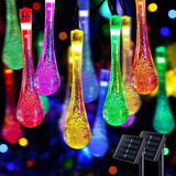 Solar LED Güneş Enerjili Su Damlası LED 20 LED LED Solar Bahçe Aydınlatması - Çok Renkli