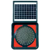 Solar Ledli Flaşör, Solar Çakar Lamba (Kırmızı)