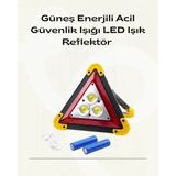 Solar Şarjlı Üçgen Led Park Ve İkaz Lambası P124099s4887