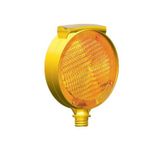 Solar Yuvarlak Çift Taraflı Flaşör (Sarı)