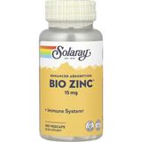 Solaray Bio Zinc 15 Mg Zinc Citrate Zinc Picolinate Minerals Complex For Healthy Immune System 100 Vegcaps - 100 KAPSÜL