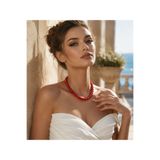 Solare Accessories Kırmızı Taşlı - Hematit Taş Detaylı Kolye