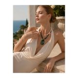 Solare Accessories Yaşam Ağacı Çakra Enerji Kolyesi -Akik & Yeşim Taşlarının Birleşimi Tasarım Kolye