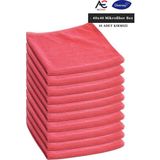 Solare Microjet Mikrofiber Temizlik Bezi 40X40CM 10 Adet Kırmızı Bez