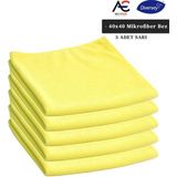 Solare Microjet Mikrofiber Temizlik Bezi 40x40cm 5 Adet Sarı Bez