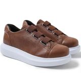 Solaress 253 Erkek Sneaker, Okul, Ofis için Günlük Spor Ayakkabı, Kahverengi, 42 EU