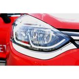 Solarex Renault Clıo 4 2012-2018 Uyumlu Krom Far Kaşı 2 Parça P.çelik
