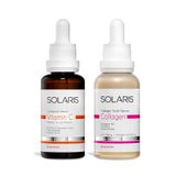 Solaris 30 ml C Vitamin Cilt Bakım Serumu ve 30 ml Kolajen Cilt Bakım Serumu