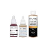 Solaris Cilt Tonu Eşitleyici Aha %10 + Bha %2 Serum Ve Hyaluronik Asit Serum Ve Sıkılaştırıcı Glikolik Tonik