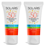 Solaris Yaşlanma Karşıtı 2 Adet 50 ml Koruyucu Güneş Kremi